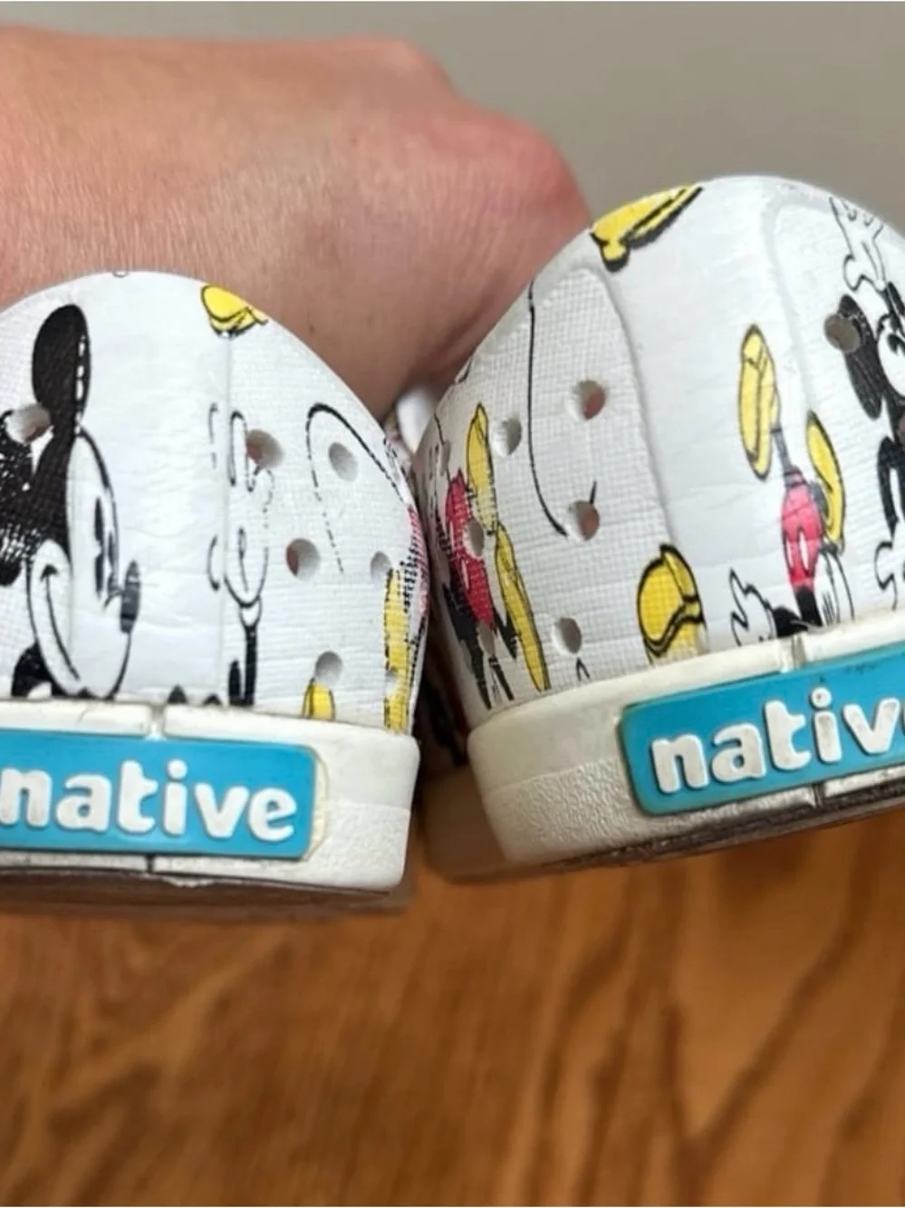 Native Jefferson Disney Slip-On Shoes Size C9 Mickey Mouse